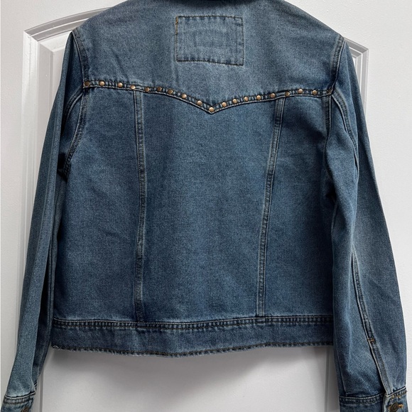 NWT FRYE Studded Denim Jacket, M - Picture 4 of 6